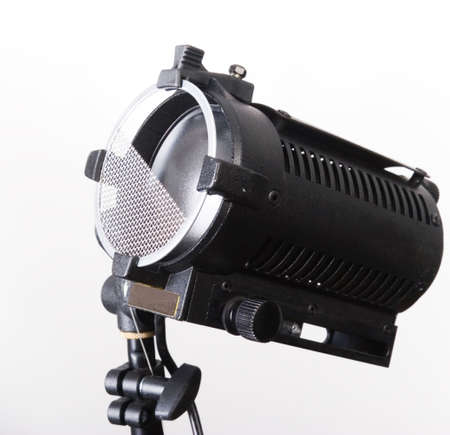 close-up single light source with vertical half scrimの写真素材