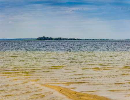 a Svitiaz lake of Shatskyi Lakes group, Shatsk National Natural Park, Volyn region of Western Ukraineの写真素材