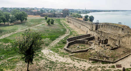 in the territory of the medieval Akkerman fortress in Bilhorod-Dnistrovsky, Odessa region, Ukraineの写真素材