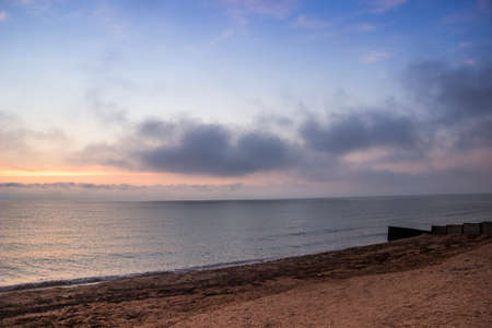 close-up sea waves at morning time, Sea of Azov, Ukraineの写真素材