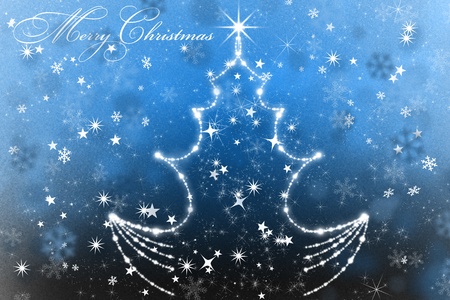 Abstract Winter background   Christmas abstract bokehの写真素材