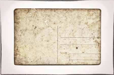 Grunge backdrop of old postcardの写真素材