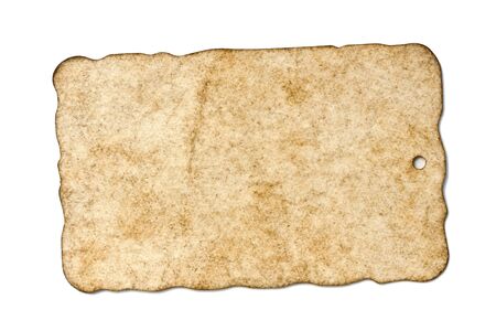 Old paper on white backgroundの写真素材