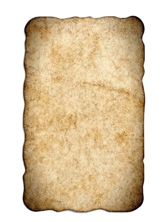 Old paper on white backgroundの写真素材