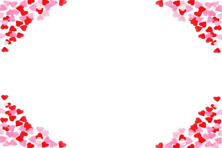 Valentine heart on white backgroundの写真素材