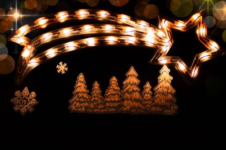 Beautiful and colorful magical Christmas background
の写真素材