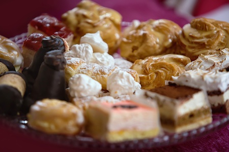 different kinds of desserts on a plate