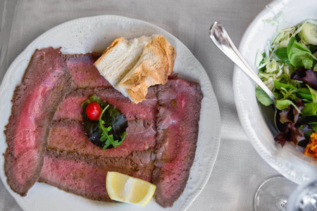 Well roast beef thinly sliced