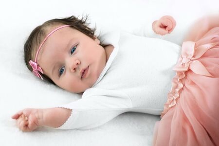 Portrait of beautiful blue-eyed girl