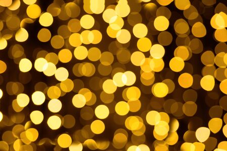 circular reflections of christmas lightsの写真素材