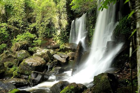 the Rom Lao waterfallの写真素材