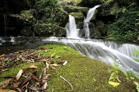 the Rom Lao waterfallの写真素材