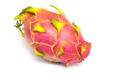 Dragon fruit isolated on white backgroundの写真素材