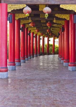 Footpath to the beautiful Palace of China.のeditorial素材