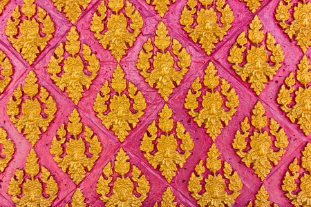 Thai art carving is patterned.のeditorial素材