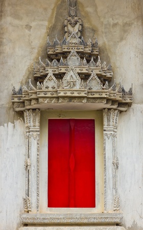 The arched Window the old church.の写真素材