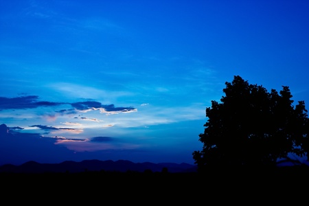 The evening after the sunset.の写真素材