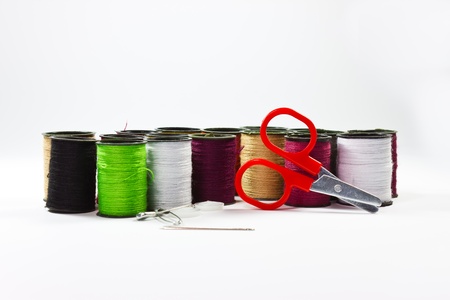 Garment accessories on a white background.