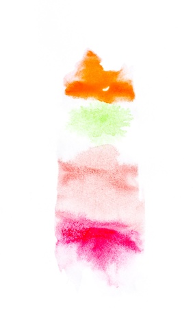 Watercolor hand painted on white background.の写真素材