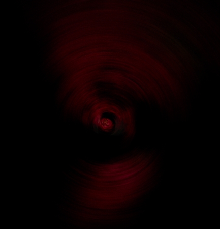 abstract red circle on black.の写真素材
