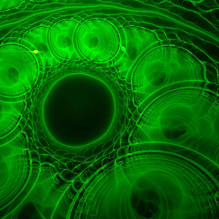 Green fractals pattern background.の写真素材