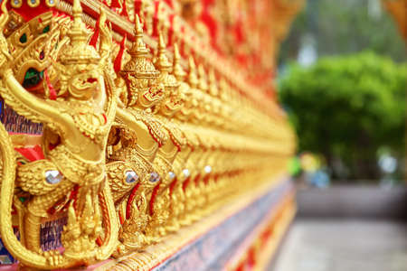 Golden statue art of Thailand.