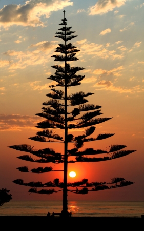 Sonnenuntergang in Swakopmundの写真素材