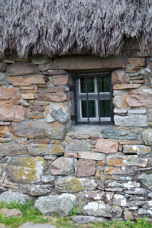 Schottland, Culloden, Old Leanach Cottageの写真素材