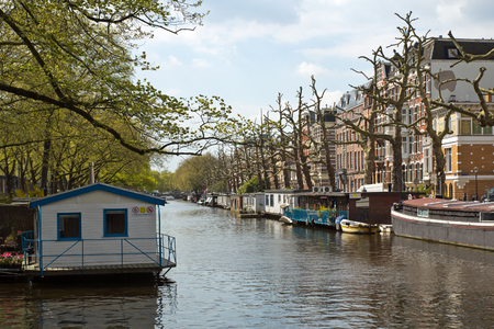 Amsterdam, downtown, Singelgrachtの写真素材