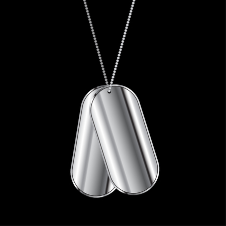 Dog tag vector illustrationのイラスト素材