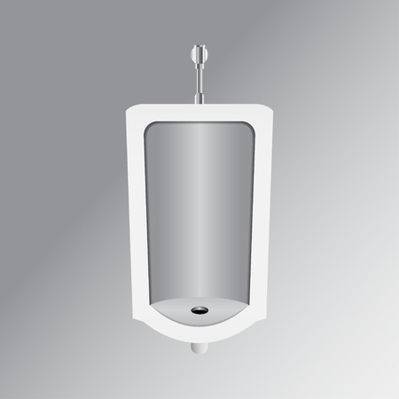 White urinal vector illustrationのイラスト素材