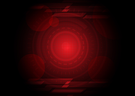 Abstract technology on red backgroundのイラスト素材