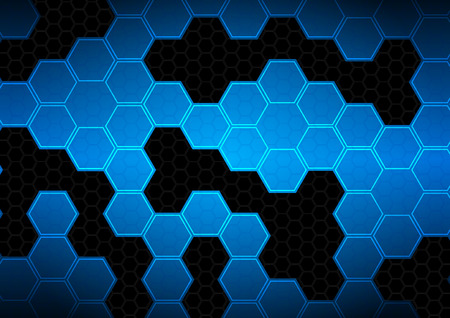 Abstract hexagons background texture