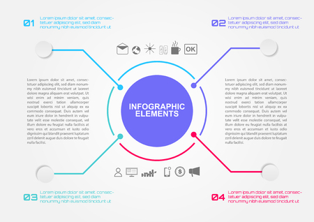 Abstract business infographic concept designのイラスト素材