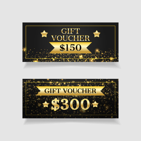 Premium and luxury gift voucher templateのイラスト素材