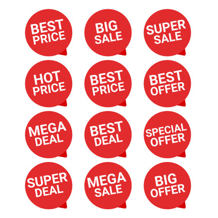 Sale banners and label collection. best price. super sale. best deal and moreのイラスト素材