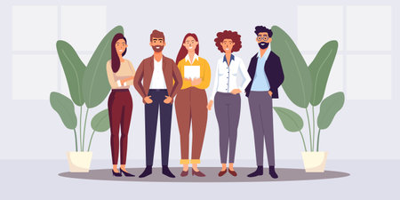 Group of professional businesspeople. vector illustrationのイラスト素材