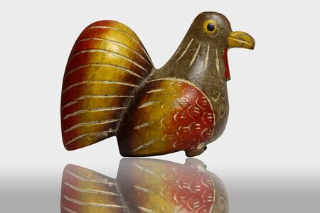 Chicken on white backgroundの写真素材