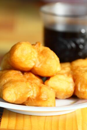 Deep-fried doughstickの写真素材