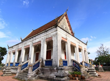 Thai style Buddhist churchの写真素材