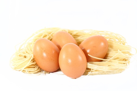 noodle and eggの写真素材