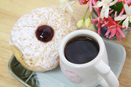 Coffee with Donuts の写真素材