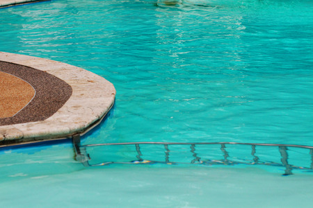 blue swimming pool の写真素材