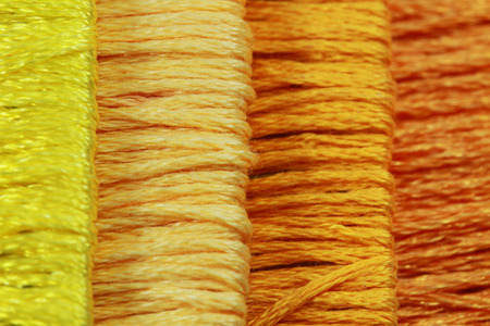 colorful thread の写真素材