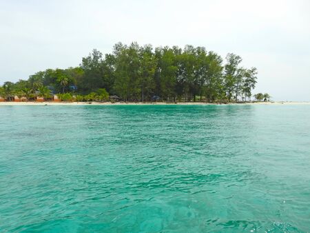 Seascape paradise with clear water, Koh Lipe Island, Thailandの写真素材