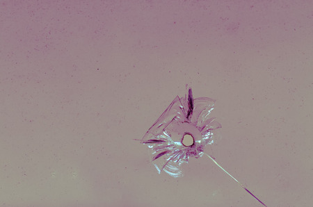 Glass broken shot skyの写真素材