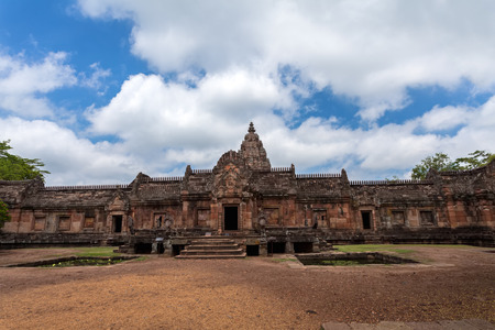 Phanom Rung historical park is Castle Rock old Architecture about a thousand years ago at Buriram Province,Thailand( Generality in Thailand ,and kind of art decorated in Buddhist church,temple pavilion,temple hall.They are public)の写真素材