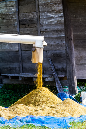 harvester rice machine , agriculture harvester machine thailandの写真素材