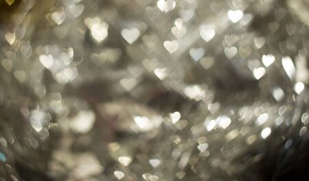 Heart bokeh background blur. Valentineの写真素材