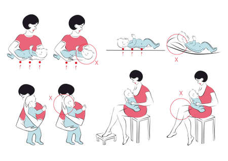newborn careのイラスト素材